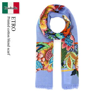 yʌE݌ɌEҏIz Gg / Etro Printed Cotton Blend Scarf / WAYA0 001AV246 / WAYA0 001AV246 X0880 / WAYA0001AV246 / WAYA0001AV246 X0880 / WAYA0001AV246X0880 / }t[EXg[