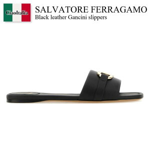 yʌE݌ɌEҏIz tFK / Salvatore Ferragamo Black Leather Gancini Slippers / 01G997 7696361C / 01G997 7696361C NERO / 01G9977696361C / 01G9977696361C NERO / 01G9977696361CNERO / T_E~[