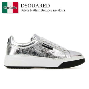 yʌE݌ɌEҏIz fB[XNGA[h / Dsquared Silver Leather Bumper Sneakers / SNW026514 007340 / SNW026514 007340 2137 / SNW026514007340 / SNW026514007340 2137 / SNW0265140073402137 / Xj[J[