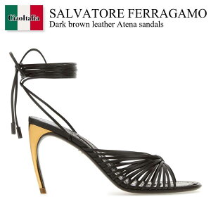 yʌE݌ɌEҏIz tFK / Salvatore Ferragamo Dark Brown Leather Atena Sandals / 01I134 7730861C / 01I134 7730861C TESTADIMORO / 01I1347730861C / 01I1347730861C TESTADIMORO / 01I1347730861CTESTADIMORO / T
