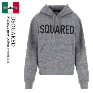 �y���ʌ���E�݌Ɍ���E�����ҏ����I�z �f�B�[�X�N�G�A�[�h / Dsquared Melange Grey Cotton Sweatshirt / S75GU0556 S25477 / S75GU0556 S25477 860M / S75GU0556S25477 / S75GU0556S25477 860M / S75GU0556S25477860M / �p�[�J�[�E�t�[