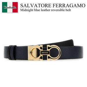 �y���ʌ���E�݌Ɍ���E�����ҏ����I�z �t�F���K�� / Salvatore Ferragamo Midnight Blue Leather Reversible Belt / 23A565 673955 / 23A565 673955 MIRTONERO / 23A565673955 / 23A565673955 MIRTONERO / 23A565673955MIRTONERO / �x���g