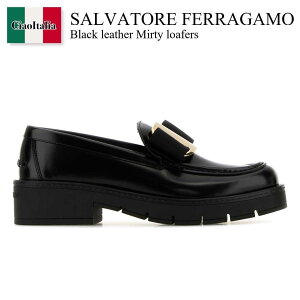 yʌE݌ɌEҏIz tFK / Salvatore Ferragamo Black Leather Mirty Loafers / 01J060 7773531C / 01J060 7773531C NERO / 01J0607773531C / 01J0607773531C NERO / 01J0607773531CNERO / [t@[EIbNX