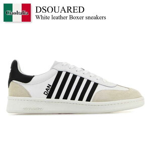 yʌE݌ɌEҏIz fB[XNGA[h / Dsquared White Leather Boxer Sneakers / SNM036401 504118 / SNM036401 504118 M072 / SNM036401504118 / SNM036401504118 M072 / SNM036401504118M072 / Xj[J[