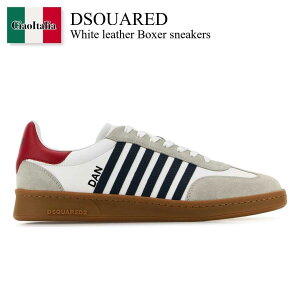 yʌE݌ɌEҏIz fB[XNGA[h / Dsquared White Leather Boxer Sneakers / SNM036401 504118 / SNM036401 504118 M1424 / SNM036401504118 / SNM036401504118 M1424 / SNM036401504118M1424 / Xj[J[
