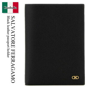 yʌE݌ɌEҏIz tFK / Salvatore Ferragamo Black Leather Passport Holder / 661563 779717 / 661563 779717 NERO / 661563779717 / 661563779717 NERO / 661563779717NERO / J[hP[XEh