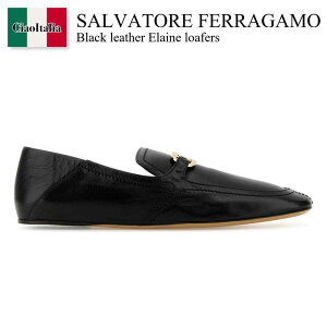 yʌE݌ɌEҏIz tFK / Salvatore Ferragamo Black Leather Elaine Loafers / 01H932 7730881C / 01H932 7730881C NERO / 01H9327730881C / 01H9327730881C NERO / 01H9327730881CNERO / [t@[EIbNX