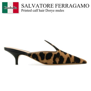 �y���ʌ���E�݌Ɍ���E�����ҏ����I�z �t�F���K�� / Salvatore Ferragamo Printed Calf Hair Dorye Mules / 01J747 7811351C / 01J747 7811351C TMOROBIS / 01J7477811351C / 01J7477811351C TMOROBIS / 01J7477811351CTMOROBIS / �p���v�X