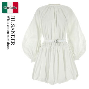 �y���ʌ���E�݌Ɍ���E�����ҏ����I�z �W���T���_�[ / Jil Sander White Cotton Mini Dress / J01CT0119J 45002 / J01CT0119J 45002 100 / J01CT0119J45002 / J01CT0119J45002 100 / J01CT0119J45002100 / �����s�[�X