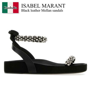 �y���ʌ���E�݌Ɍ���E�����ҏ����I�z �C�U�x���}���� / Isabel Marant Black Leather Mellan Sandals / SD0117 FAB1B07S / SD0117 FAB1B07S 01BK / SD0117FAB1B07S / SD0117FAB1B07S 01BK / SD0117FAB1B07S01BK / �T���_���E�~���[��