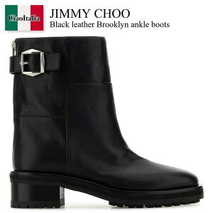 �y���ʌ���E�݌Ɍ���E�����ҏ����I�z �W�~�[�`���E / Jimmy Choo Black Leather Brooklyn Ankle Boots / BROOKLYNAB50WLZ / BROOKLYNAB50WLZ BLACK / BROOKLYNAB50WLZBLACK / �V���[�g�u�[�c�E�u�[�e�B