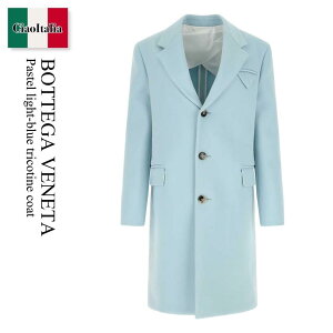 �y���ʌ���E�݌Ɍ���E�����ҏ����I�z �{�b�e�K�E���F�l�^ / Bottega Veneta Pastel Light-Blue Tricotine Coat / 709408 V25K0 / 709408 V25K0 8955 / 709408V25K0 / 709408V25K0 8955 / 709408V25K08955 / �R�[�g