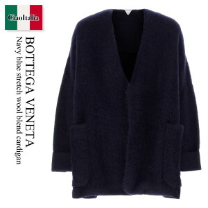 yʌE݌ɌEҏIz {beKEFl^ / Bottega Veneta Navy Blue Stretch Wool Blend Cardigan / 758807 V3E20 / 758807 V3E20 4140 / 758807V3E20 / 758807V3E20 4140 / 758807V3E204140 / J[fBK