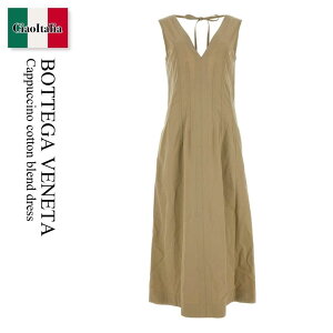 �y���ʌ���E�݌Ɍ���E�����ҏ����I�z �{�b�e�K�E���F�l�^ / Bottega Veneta Cappuccino Cotton Blend Dress / 785703 VA5Y0 / 785703 VA5Y0 9733 / 785703VA5Y0 / 785703VA5Y0 9733 / 785703VA5Y09733 / �����s�[�X