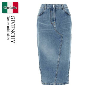 �y���ʌ���E�݌Ɍ���E�����ҏ����I�z �W�o���V�B / Givenchy Denim Midi Skirt / BW40TJ5Y9T / BW40TJ5Y9T 452 / BW40TJ5Y9T452 / �X�J�[�g
