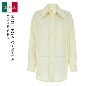 �y���ʌ���E�݌Ɍ���E�����ҏ����I�z �{�b�e�K�E���F�l�^ / Bottega Veneta Cream Linen Shirt / 792283 V4B60 / 792283 V4B60 9204 / 792283V4B60 / 792283V4B60 9204 / 792283V4B609204 / �u���E�X�E�V���c