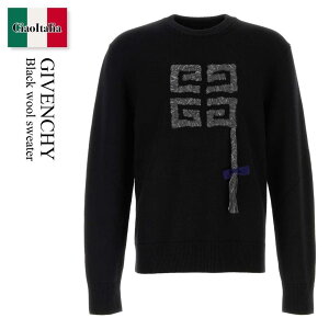 �y���ʌ���E�݌Ɍ���E�����ҏ����I�z �W�o���V�B / Givenchy Black Wool Sweater / BM90T54YKR / BM90T54YKR 001 / BM90T54YKR001 / �j�b�g�E�Z�[�^�[