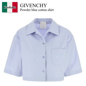 �y���ʌ���E�݌Ɍ���E�����ҏ����I�z �W�o���V�B / Givenchy Powder Blue Cotton Shirt / BW61591557 / BW61591557 453 / BW61591557453 / �u���E�X�E�V���c