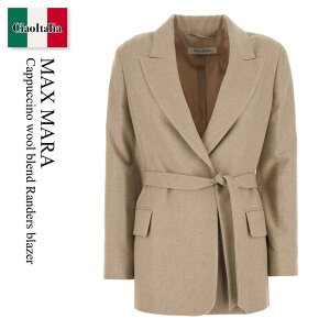 �y���ʌ���E�݌Ɍ���E�����ҏ����I�z �}�b�N�X�}�[�� / Max Mara Cappuccino Wool Blend Randers Blazer / 251104 001 / 251104 1081600 001 / 2511041081600 / 2511041081600 001 / 2511041081600001 / �W���P�b�g