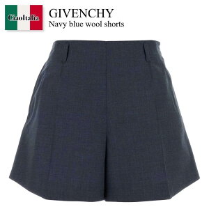 �y���ʌ���E�݌Ɍ���E�����ҏ����I�z �W�o���V�B / Givenchy Navy Blue Wool Shorts / BW515G15V5 / BW515G15V5 457 / BW515G15V5457 / �V���[�g�p���c