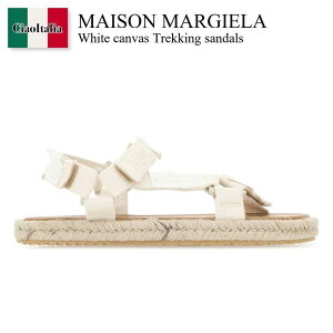 yʌE݌ɌEҏIz ] }WF / Maison Margiela White Canvas Trekking Sandals / S57WP0096 P5395 / S57WP0096 P5395 T1003 / S57WP0096P5395 / S57WP0096P5395 T1003 / S57WP0096P5395T1003 / T_