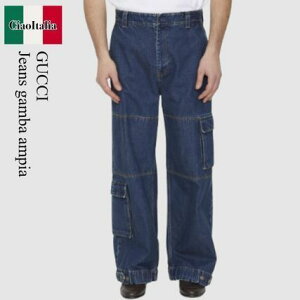 �y���ʌ���E�݌Ɍ���E�����ҏ����I�z �O�b�` / Gucci Jeans Gamba Ampia / 774082XDCS9 / 774082 XDCS9 4447 / 774082XDCS94447 / �f�j���E�W�[�p��