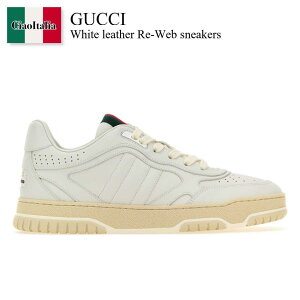 yʌE݌ɌEҏIz Ob` / Gucci White Leather Re-Web Sneakers / 785728 AADJ9 / 785728 AADJ9 9097 / 785728AADJ9 / 785728AADJ9 9097 / 785728AADJ99097 / Xj[J[
