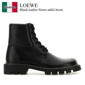 �y���ʌ���E�݌Ɍ���E�����ҏ����I�z ���G�x / Loewe Black Leather Sierra Ankle Boots / M816285XBS / M816285XBS BLACK / M816285XBSBLACK / �u�[�c