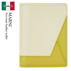 �y���ʌ���E�݌Ɍ���E�����ҏ����I�z �}���j / Marni Two-Tone Leather Wallet / PFMO0055U1P2644 / PFMO0055U1P2644 Z638V / PFMO0055U1P2644Z638V / �܂肽���ݍ��z