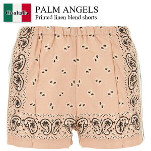 �y���ʌ���E�݌Ɍ���E�����ҏ����I�z �p�[���G���W�F���X / Palm Angels Printed Linen Blend Shorts / PWCB047S24FAB001 / PWCB047S24FAB001 3003 / PWCB047S24FAB0013003 / �V���[�g�p���c