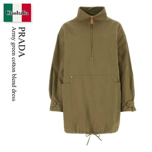 �y���ʌ���E�݌Ɍ���E�����ҏ����I�z �v���_ / Prada Army Green Cotton Blend Dress / P3L59H F0161 / P3L59H SOOO14F5 F0161 / P3L59HSOOO14F5 / P3L59HSOOO14F5 F0161 / P3L59HSOOO14F5F0161 / �����s�[�X