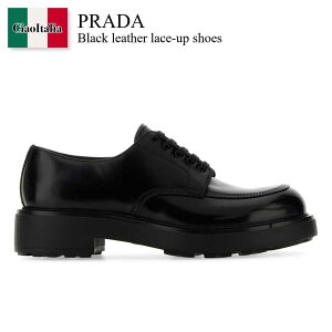 yʌE݌ɌEҏIz v_ / Prada Black Leather Lace-Up Shoes / 2EG445 F0002 / 2EG445 FG000055 F0002 / 2EG445FG000055 / 2EG445FG000055 F0002 / 2EG445FG000055F0002 / hXV[YEvCErWlXV