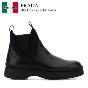 �y���ʌ���E�݌Ɍ���E�����ҏ����I�z �v���_ / Prada Black Leather Ankle Boots / 2TE147 F0002 / 2TE147 FG0003KGK F0002 / 2TE147FG0003KGK / 2TE147FG0003KGK F0002 / 2TE147FG0003KGKF0002 / �u�[�c