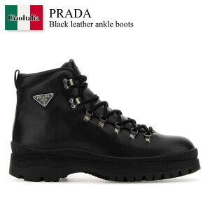 �y���ʌ���E�݌Ɍ���E�����ҏ����I�z �v���_ / Prada Black Leather Ankle Boots / 2TE201 F0002 / 2TE201 FG000070 F0002 / 2TE201FG000070 / 2TE201FG000070 F0002 / 2TE201FG000070F0002 / �u�[�c