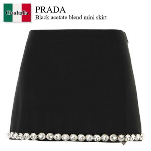 �y���ʌ���E�݌Ɍ���E�����ҏ����I�z �v���_ / Prada Black Acetate Blend Mini Skirt / P164YR F0002 / P164YR SOOO155R F0002 / P164YRSOOO155R / P164YRSOOO155R F0002 / P164YRSOOO155RF0002 / �~�j�X�J�[�g