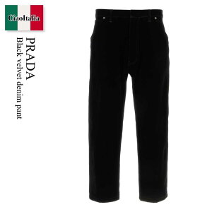 �y���ʌ���E�݌Ɍ���E�����ҏ����I�z �v���_ / Prada Black Velvet Denim Pant / GEP403 F0557 / GEP403 SOOO12HO F0557 / GEP403SOOO12HO / GEP403SOOO12HO F0557 / GEP403SOOO12HOF0557 / �p���c�E�{�g���X���̑�