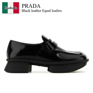 �y���ʌ���E�݌Ɍ���E�����ҏ����I�z �v���_ / Prada Black Leather Equal Loafers / 1D985N F0002 / 1D985N D040055 F0002 / 1D985ND040055 / 1D985ND040055 F0002 / 1D985ND040055F0002 / ���[�t�@�[�E�I�b�N�X�t�H�[�h