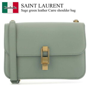�y���ʌ���E�݌Ɍ���E�����ҏ����I�z �T�����[���� / ���΂� / �J�o�� / Saint Laurent Sage Green Leather Carre Shoulder Bag / 633214 1YF0W / 633214 1YF0W 1608 / 6332141YF0W / 6332141YF0W 1608 / 6332141YF0W1608 / �V�����_�[