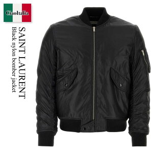 yʌE݌ɌEҏIz T[ / Saint Laurent Black Nylon Bomber Jacket / 780904 Y989L / 780904 Y989L 1001 / 780904Y989L / 780904Y989L 1001 / 780904Y989L1001 / MA-1