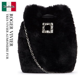 �y���ʌ���E�݌Ɍ���E�����ҏ����I�z ���W�F�E���B���B�G / ���΂� / �J�o�� / Roger Vivier Tres Vivier Aumoniere Fur / RBWANME5100MSR / RBWANME5100MSR B999 / RBWANME5100MSRB999 / �n���h�o�b�O