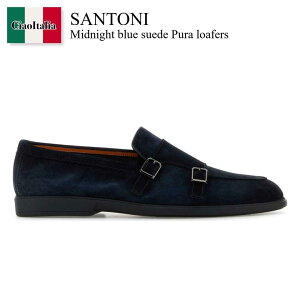 yʌE݌ɌEҏIz Tg[j / Santoni Midnight Blue Suede Pura Loafers / MGAG19006OOTSEAA / MGAG19006OOTSEAA U60 / MGAG19006OOTSEAAU60 / hXV[YEvCErWlXV[Y