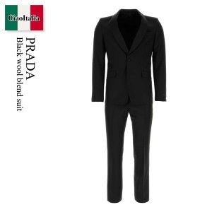�y���ʌ���E�݌Ɍ���E�����ҏ����I�z �v���_ / Prada Black Wool Blend Suit / UAF421 F0002 / UAF421 S1411099R F0002 / UAF421S1411099R / UAF421S1411099R F0002 / UAF421S1411099RF0002 / �e�[���[�h�W���P�b�g