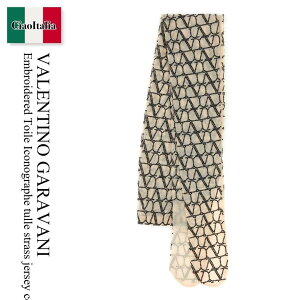 �y���ʌ���E�݌Ɍ���E�����ҏ����I�z �o�����`�m / Valentino Garavani Embroidered Toile Iconographe Tulle Stras / 2B0MD05S7WP / 2B0MD05S7WP MUX / 2B0MD05S7WPMUX / �^�C�c�E�\�b�N�X