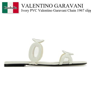 yʌE݌ɌEҏIz o`m / Valentino Garavani Ivory Pvc Chain 1967 Slippers / 2W2S0GK2LMY / 2W2S0GK2LMY V3Q / 2W2S0GK2LMYV3Q / T_E~[