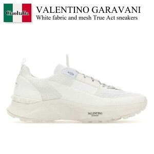 �y���ʌ���E�݌Ɍ���E�����ҏ����I�z �o�����`�m / Valentino Garavani White Fabric And Mesh True Act Sneakers / 4Y0S0H96PTN / 4Y0S0H96PTN 0BO / 4Y0S0H96PTN0BO / �X�j�[�J�[