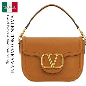 �y���ʌ���E�݌Ɍ���E�����ҏ����I�z �o�����`�m / ���΂� / �J�o�� / Valentino Garavani Camel Leather Alltime Shoulder Bag / 5W2B0N20IMZ / 5W2B0N20IMZ KEL / 5W2B0N20IMZKEL / �V�����_�[�o�b�O�E�|�V�F�b�g