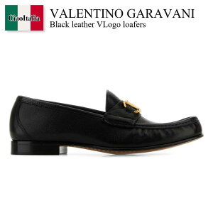 �y���ʌ���E�݌Ɍ���E�����ҏ����I�z �o�����`�m / Valentino Garavani Black Leather Vlogo Loafers / 6W2S0LM0EWV / 6W2S0LM0EWV 0NO / 6W2S0LM0EWV0NO / ���[�t�@�[�E�I�b�N�X�t�H�[�h