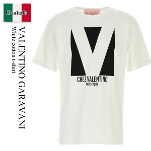 �y���ʌ���E�݌Ɍ���E�����ҏ����I�z �o�����`�m / Valentino Garavani White Cotton T-Shirt / 6V3MG16PAQ9 / 6V3MG16PAQ9 A03 / 6V3MG16PAQ9A03 / T�V���c�E�J�b�g�\�[