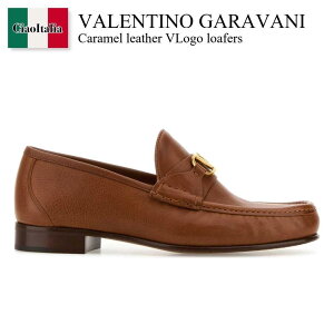 yʌE݌ɌEҏIz o`m / Valentino Garavani Caramel Leather Vlogo Loafers / 6Y2S0J68MIL / 6Y2S0J68MIL N58 / 6Y2S0J68MILN58 / hXV[YEvCErWlXV[Y