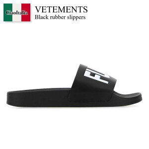 �y���ʌ���E�݌Ɍ���E�����ҏ����I�z ���F�g���� / Vetements Black Rubber Slippers / VL12FL200B / VL12FL200B BLACKWHITE / VL12FL200BBLACKWHITE / �T���_��